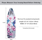 Hummingbird Floral Ironing Board Cover Elastic Edge, Heavy Duty Iron Pad Covers - Image 6