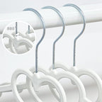 Plastic Hangers 20 Pack, Cute Clothes Hangers Ultra Thin Space Saving - Image 4