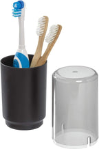 iDesign Austin Covered Holder, Holds Regular and Electric Toothbrushes - Image 3