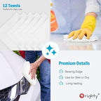 Orighty Microfiber Cleaning Cloth, 12 Pack Microfiber Towels - Image 6