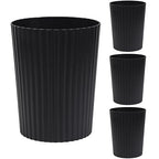 JiatuA Small Trash Can Plastic Wastebasket Round Garbage Container Bin by JiatuA