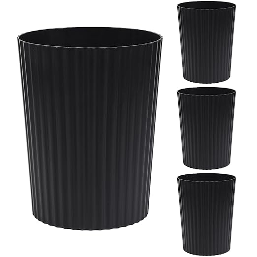 JiatuA Small Trash Can Plastic Wastebasket Round Garbage Container Bin by JiatuA