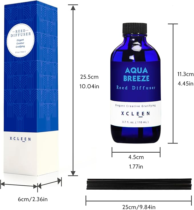 Reed Diffuser Set, Aqua Breeze Scented Oil Diffuser - Image 2