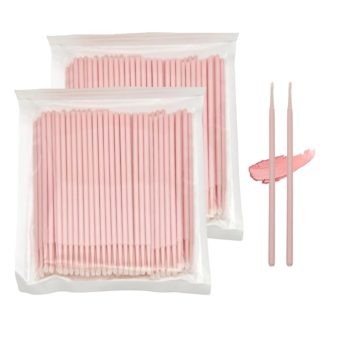 200-Pack Micro Cotton Swabs for Eyelash Extensions | 2mm Cotton Tip Applicators by Ksvsonrvi