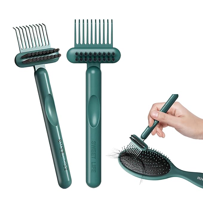 RHOS 2-in-1 Hair Brush Cleaner and Comb Remover Rake by RHOS
