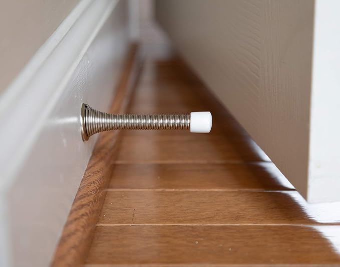 16 Pack Spring Door Stops 3 1/4 Inch Flexible Heavy Duty Spring Door Stopper - Image 4