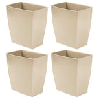 iDesign Small Plastic Bathroom Trash Can, Slim Rectangle Garbage Bin by iDesign