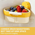 2026 New Suction Cup Sink Strainer | Corner Sink Strainer | Sinks Trash Food - Image 3