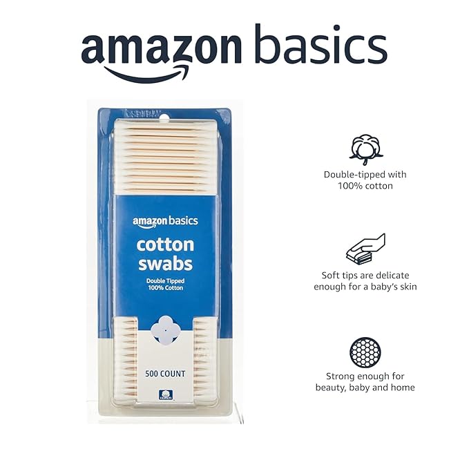 Amazon Basics Double-Tipped Cotton Swabs - Image 3