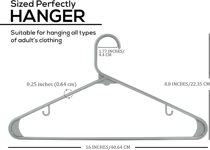 Utopia Home Plastic Hangers 30 Pack - Image 2