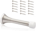 18 Pack Spring Door Stopper Brushed Satin Nickel- 3-1/4" Flexible Spring Door by KOVOSCH