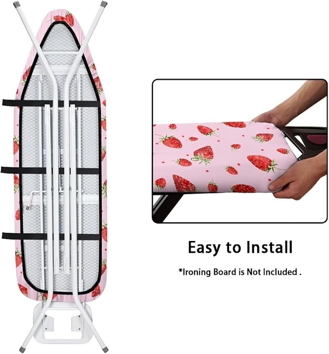 Pink Strawberry Ironing Board Cover and Pad - Image 5