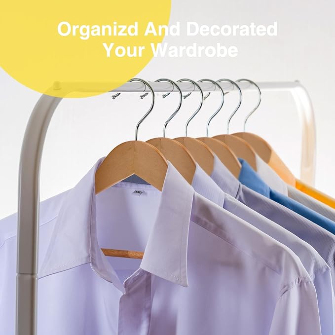 Wooden Hangers - 30 Pack - Clothes Hanger - Image 4