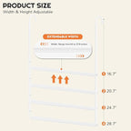 Hanging Closet Rod Adjustable Width Height Closet Rod - Image 3