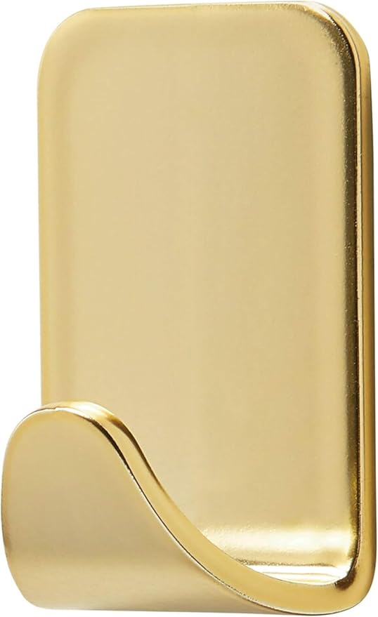 Command Small Metallic Hooks Brass Color, 4 Hooks and 5 Strips, Damage-Free - Image 2