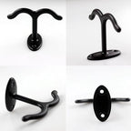 10 Pcs Zinc Alloy Ceiling Double Hook Cabinet Wardrobe Coat Towel Hat Hook - Image 4