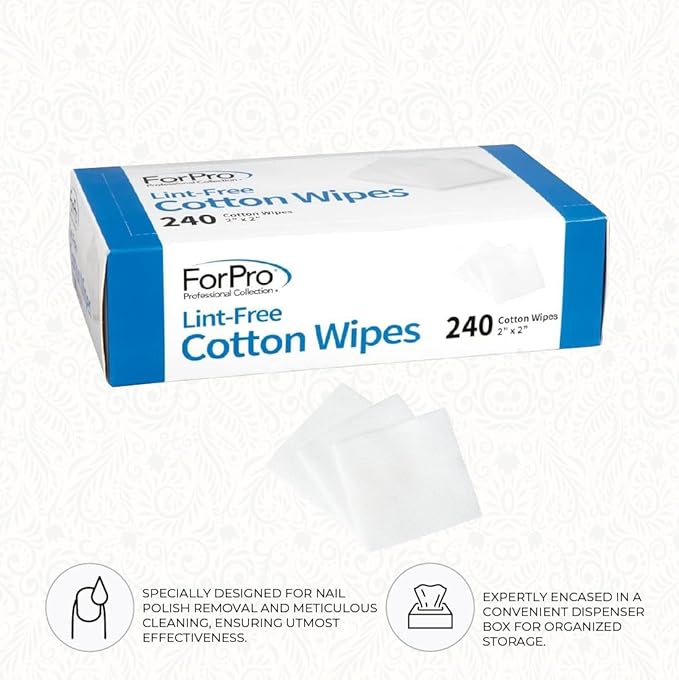 ForPro Professional Collection Lint-Free Cotton Wipes, 100% Pure Cotton Gauze - Image 6