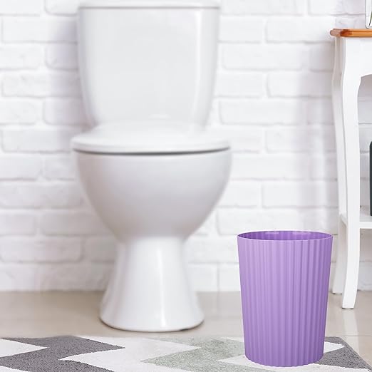 JiatuA Small Trash Can Plastic Wastebasket Round Garbage Container Bin - Image 6