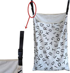 Adjustable Door Hanging Laundry Hamper Bag, - Image 4