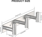 VAEHOLD Silvery Hat and Coat Wall Mount Rack - Image 4