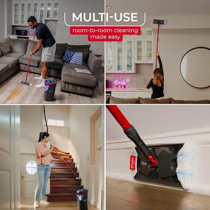 O-Cedar H2prO Flat Mop System | Quick Cleaning Tool | Clean - Image 5