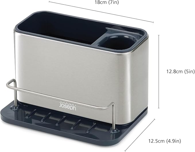 Joseph Joseph Surface Sink Caddy Stainless Steel Sponge Holder Organizer - Image 2