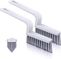 Grout Cleaner Brush V Shape, Stiff Grout Cleaning Brushes by Lumkew