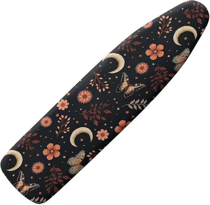Floral Ironing Board Cover and Pad, 15x54 Inch Thick Padding Ironing Board by Vanideaoty