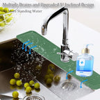 Kitchen Faucet Splash Mat, 24 inch Silicone Sink Splash Guard Drying Mat - Image 2