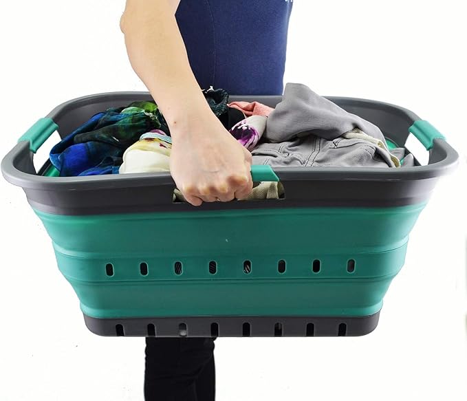 SAMMART 42L Collapsible Plastic Laundry Basket - Image 7