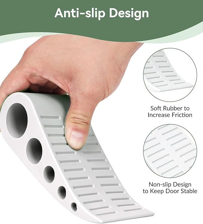 1.9 Inches Heavy Duty Door Stopper, 2 Pack Rubber Door Stop, Door Stoppers - Image 5