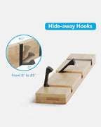JSVER Coat Rack Wall Mount Coat Hooks, Coat Hooks Wall Mounted - Image 2