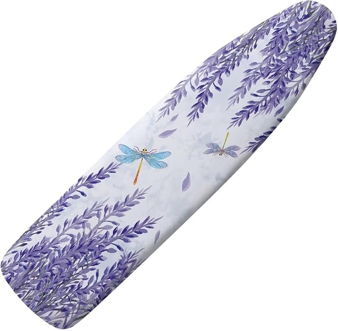 Sprowallow Dragonfly Lavender Ironing Board Cover Standard Size 15x54 inch Heat by Sprowallow