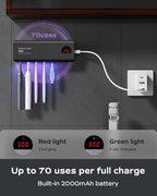 HouseGem Toothbrush Holder, Timer Function, 2000mAh Rechargeable Cordless - Image 4