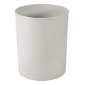 iDesign Franklin BPA-Free Plastic Round Waste Basket, Light Gray by iDesign