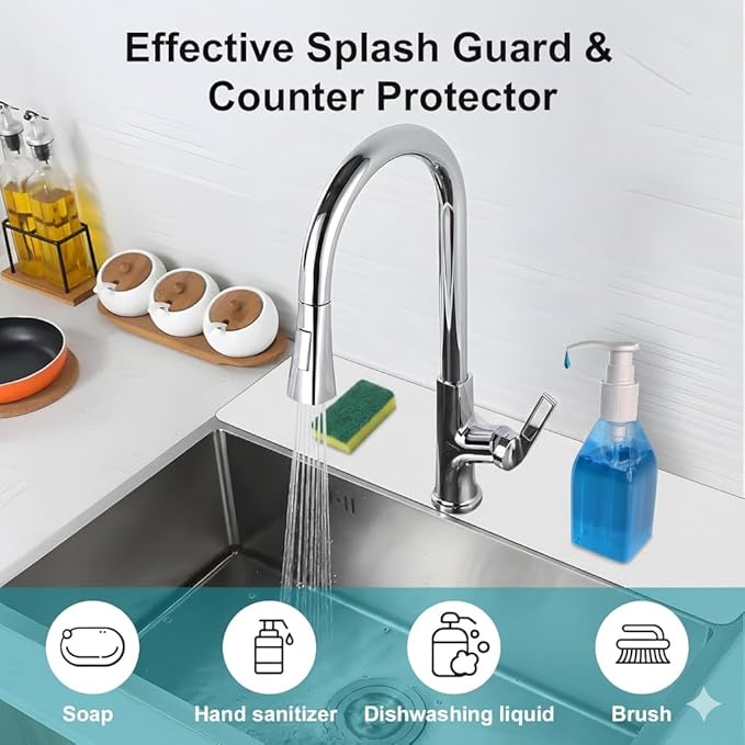 Customizable Faucet Mat for Kitchen Sink: 30"L x 5.5"W DIY Irregular Bathroom - Image 7