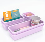 6 PCS Drawer Organizer Set, 3 Size Makeup Drawer Divider Organizer by StoreHappily