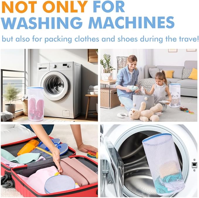 2 Pack Shoes Wash Bags, Shoe Washing Machine Bag, shoe laundry bag - Image 6