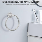 SetSail Towel Holder for Bathroom Wall Silver Towel Ring Stainless Steel Hand - Image 7