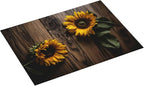 Sunflower Dish Drying Mat for Kitchen Counter Decor 18x24 Inch Floral Absorbent - Image 2