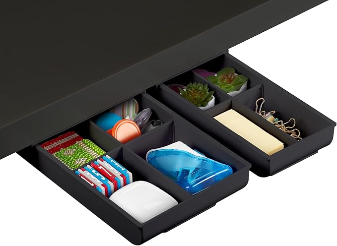 Bostitch Konnect Under Desk Drawer, Self-Adhesive Slide Out Storage Organizer by BostitchOfficeProducts