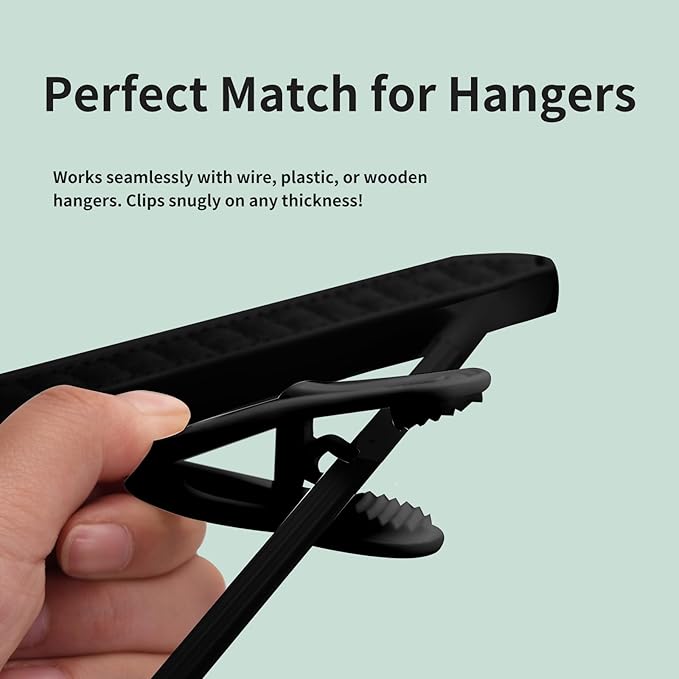 30 Pack Hanger Clips, 2.6 Inch Plastic Clothes Pins, Heavy Duty Hanger Clips - Image 5