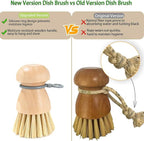 Dish Brush for Everyday Use, Dish Scrub Brush, Wooden Dish Brush, Dish Brush - Image 3