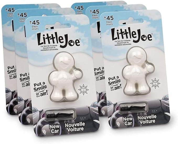 Little Joe 96401-6PK New Car Scent Car Air Freshener Vent Clip, Fights Odors by StonerCarCare