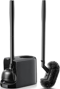 HAMITOR Toilet Plunger Bowl Brush Combo：Heavy Duty Rubber by HAMITOR