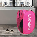Larpur Pop Up Laundry Baskets, 2 Pack Mesh Laundry Hampers Collapsible Clothes - Image 8