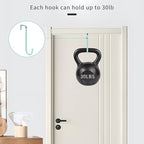 FYY Over The Door Hooks, 4 Pack Upgraded Long Door Hangers Hooks - Image 4