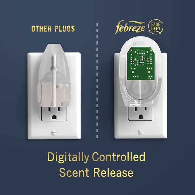 Febreze Origins Fade Defy PLUG Air Freshener & Odor Fighter, .87 fl. oz. Oil - Image 6