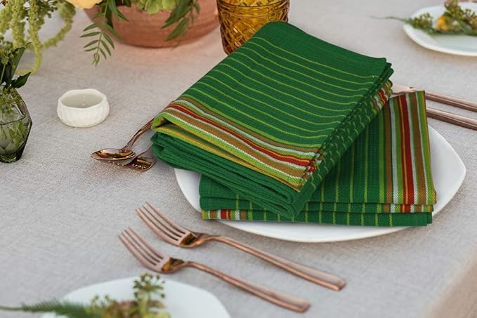 Urban Villa Kitchen Towels Waffle Stripes Dish Towels - Image 7