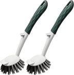 Dish Brush, 2 Pack with Comfortable Handle, with Built-in Scraper, Scrub Brush by Unknown